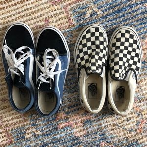 2 pair of vans!